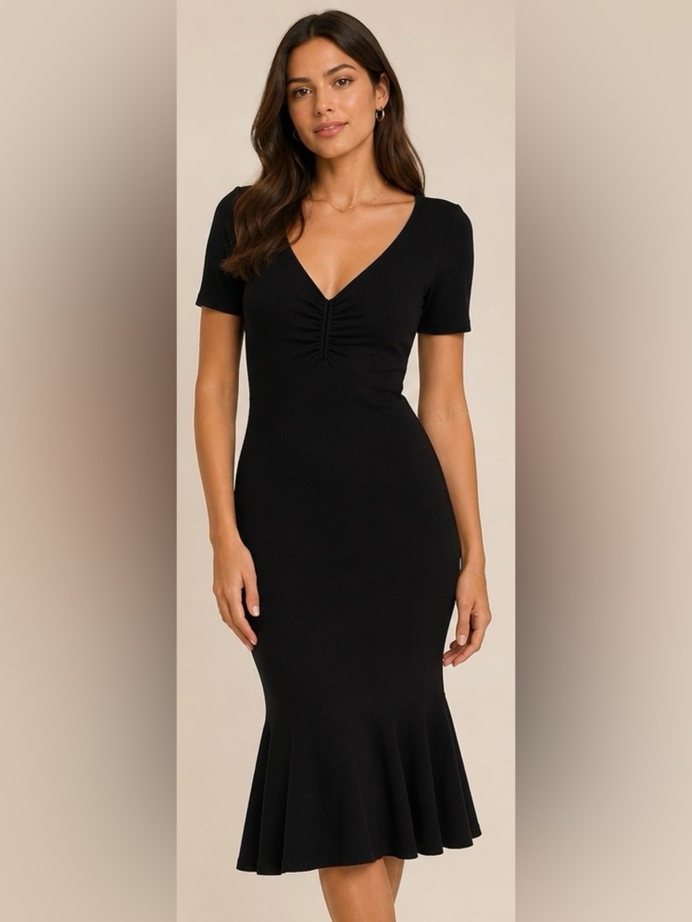 Milly Black Knit Midi Dress – NWOT – Size Small